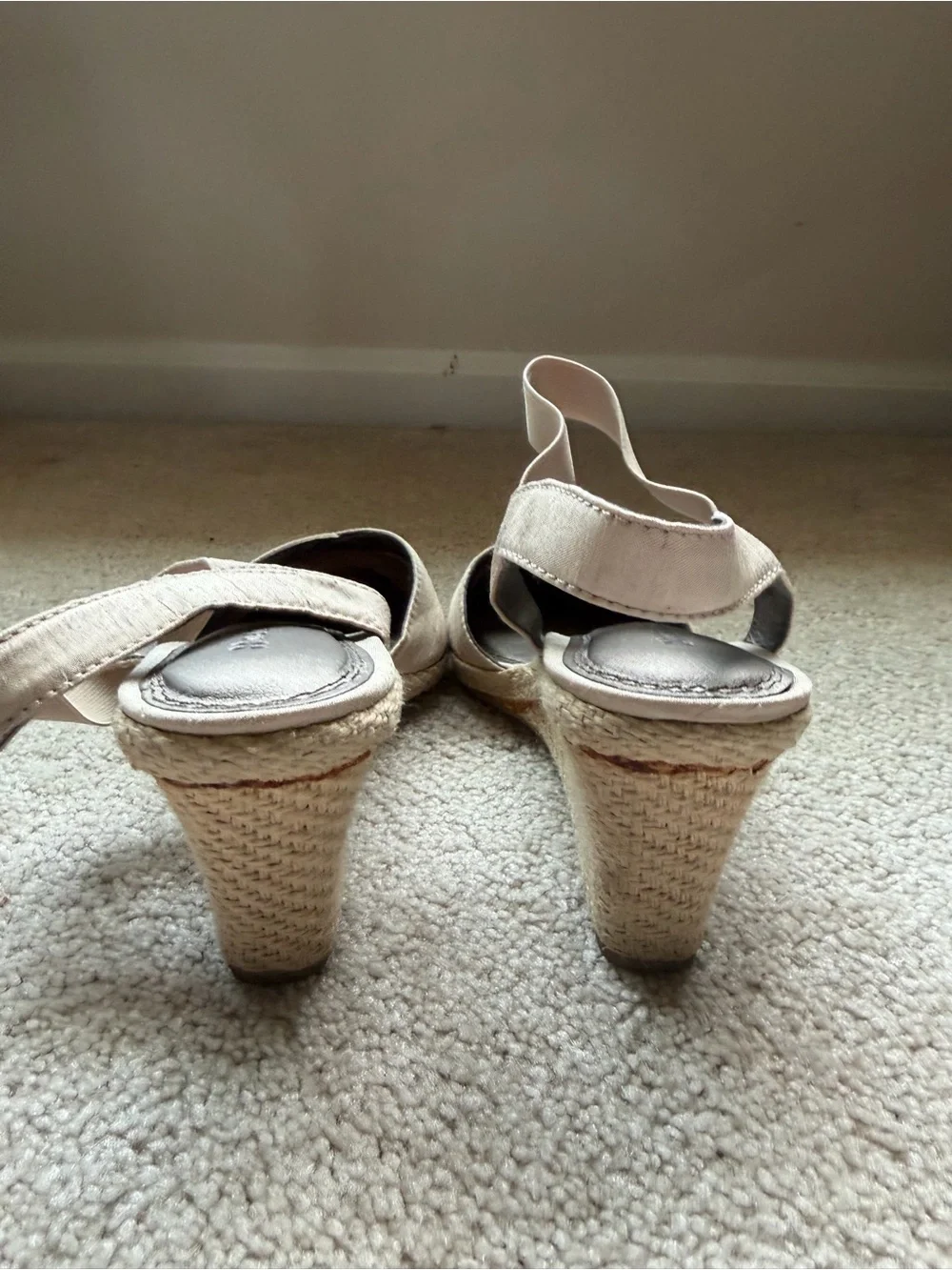 Naturalizer Women's Neutral Espadrille Wedges - Light Beige